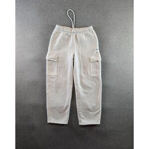 TNA Sweatfleece Pants Womens Small Cream Cozy Fleece Cargo Mega Fit Stretch‎